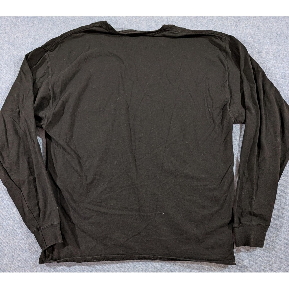 Champion Shirt Mens XL Black Long Sleeve Marble C Logo Script Sleeve Graphic - Picture 6 of 8